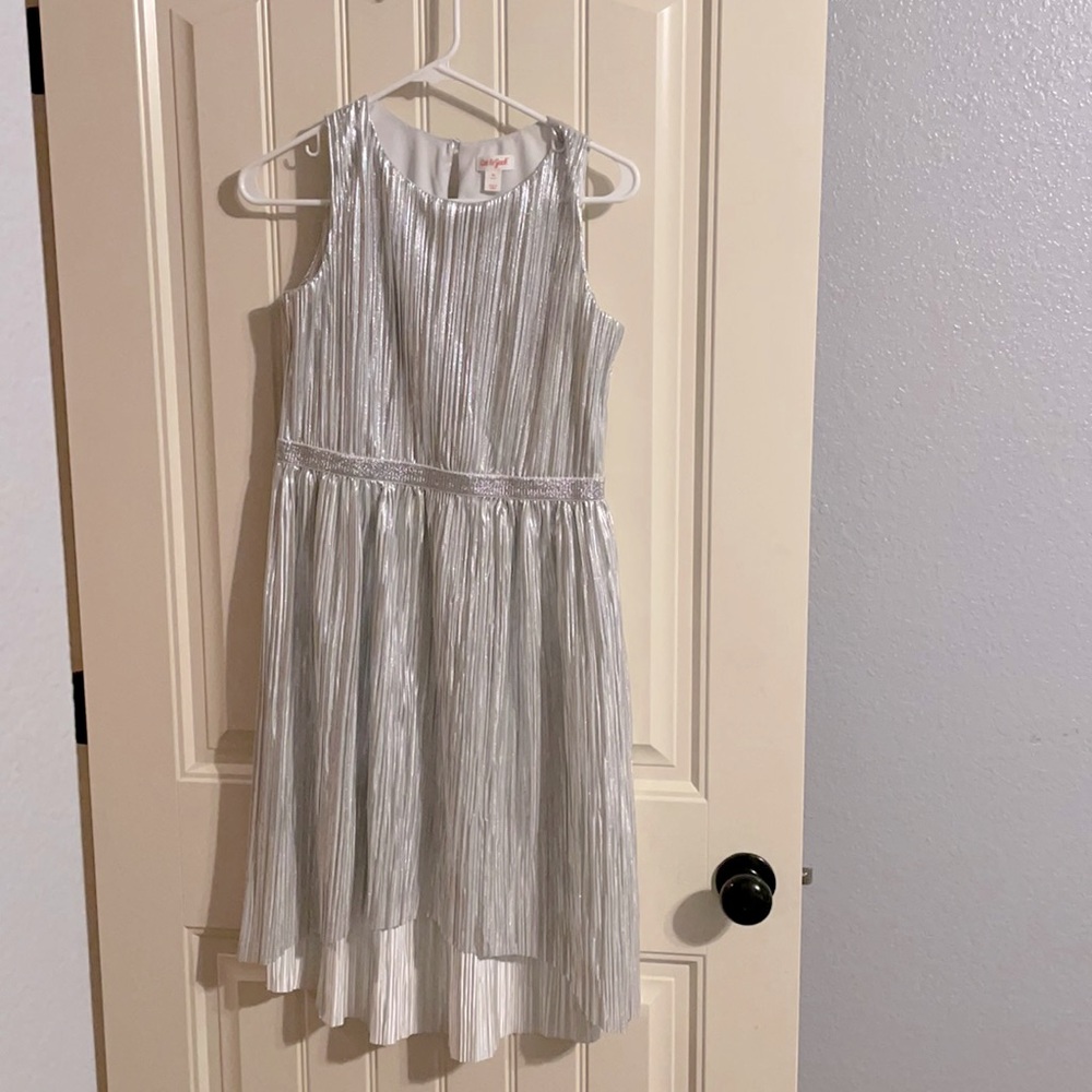 Girls silver dress